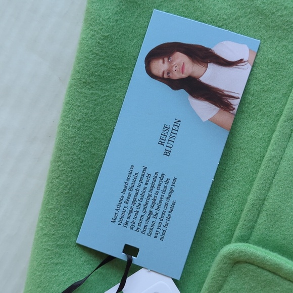 NWT Future Collective w/Reese Blutstein Double Pocket Mini Skirt 24 Green - Picture 12 of 15